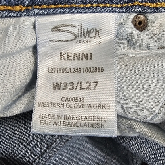 Silver Jeans Kenni mid rise distressed ankle jeans women's size 33 - Picture 9 of 10